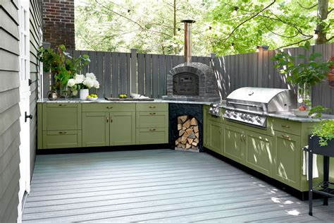 powder coated outdoor kitchen cabinets